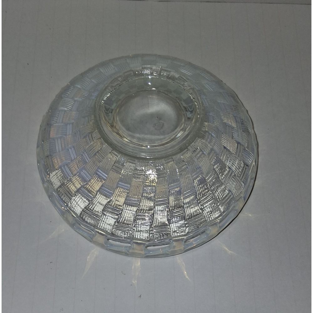 Fenton Opalescent‎  Two Row  Open Edge  Candy Dish - Picture 2 of 4